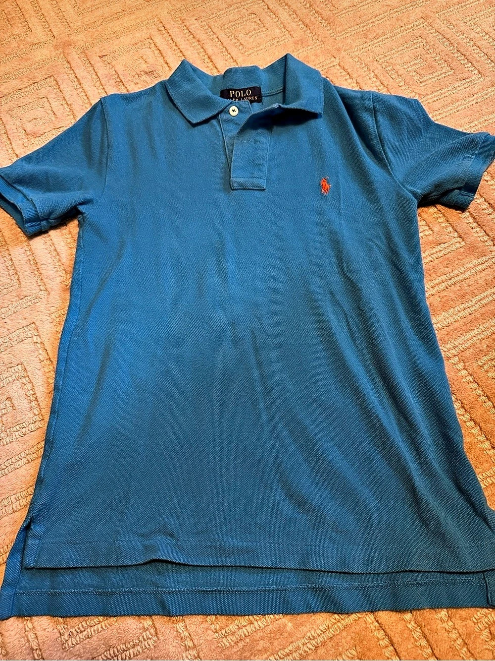 Boys Polo Ralph Lauren Classic-Fit Mesh Polo Shirt - Blue